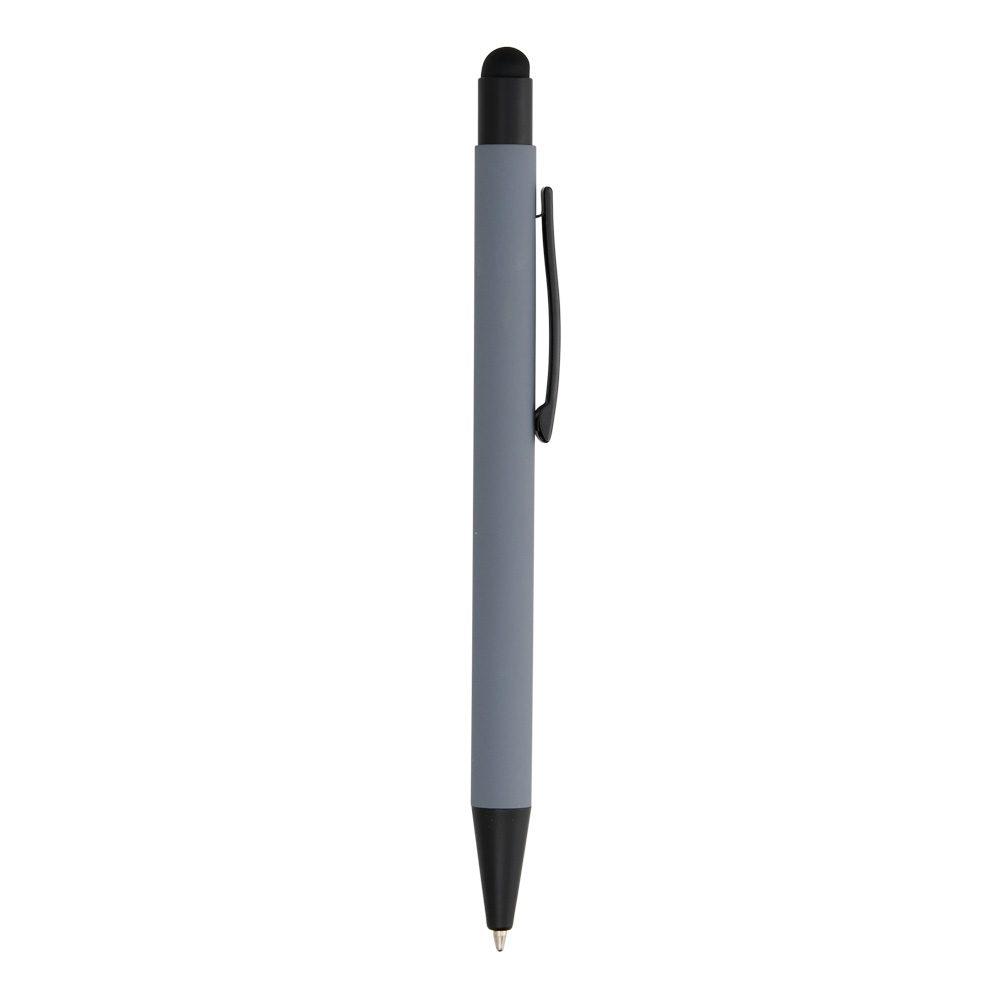 Caneta metal touch CA1631 na cor Cinza, brinde personalizado Sky Brindes