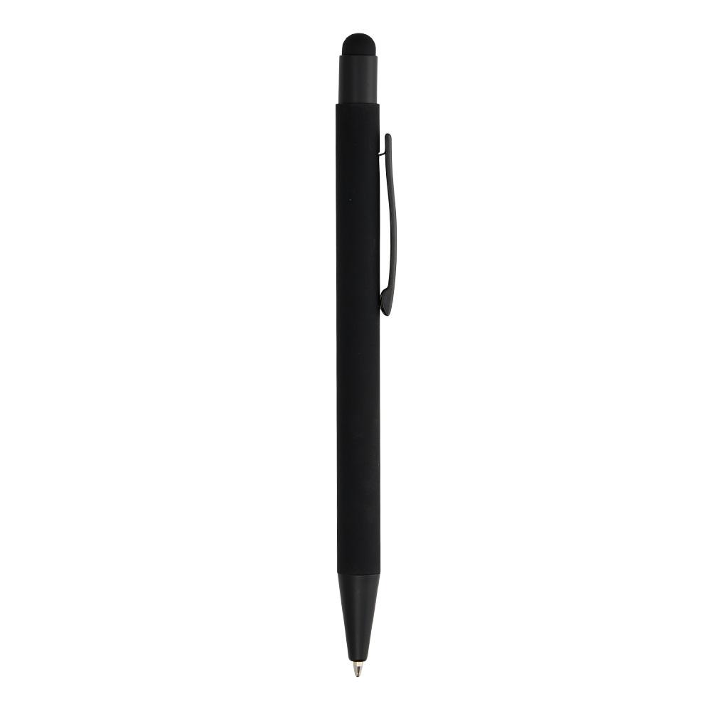 Caneta metal touch CA1631 na cor Preto, brinde personalizado Sky Brindes