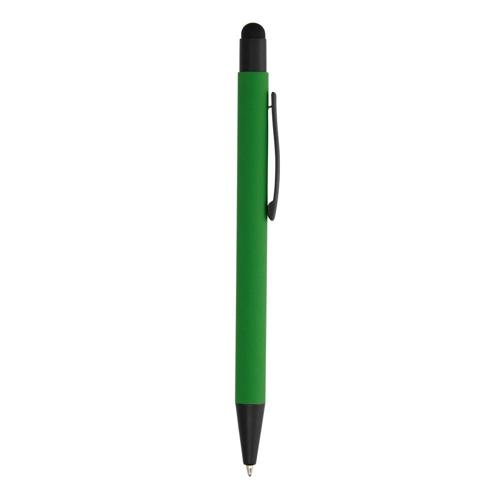 Caneta metal touch CA1631 na cor Verde, brinde personalizado Sky Brindes