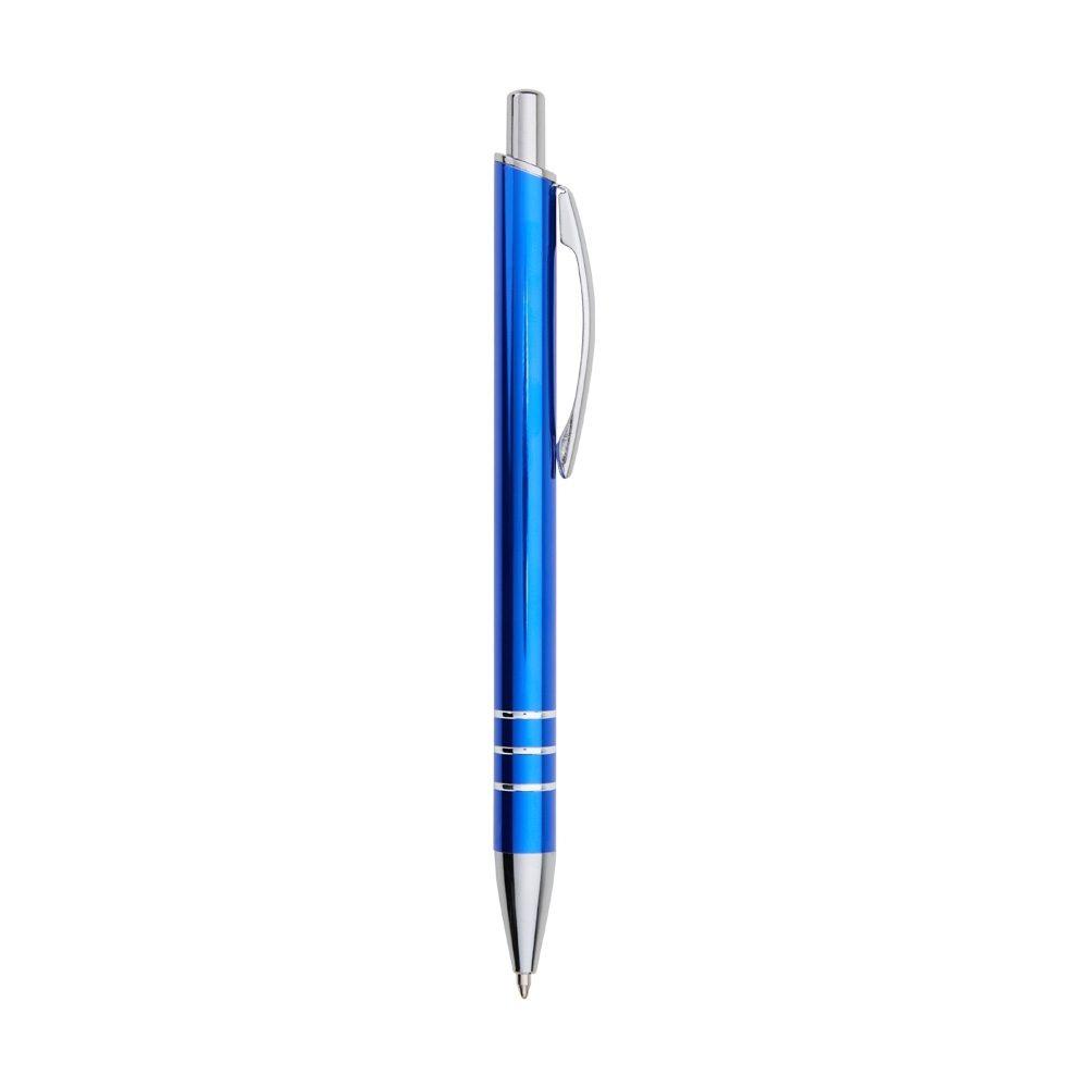 Caneta metal CA1633 na cor Azul escuro, brinde personalizado Sky Brindes