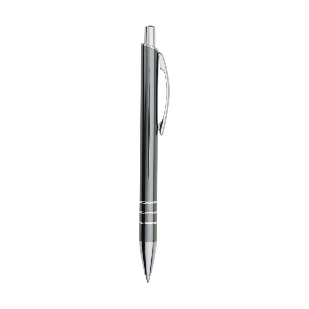 Caneta metal CA1633 na cor Cinza, brinde personalizado Sky Brindes