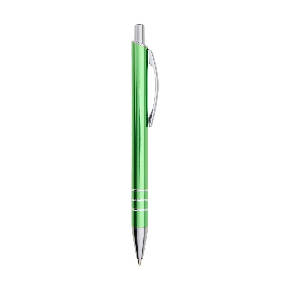Caneta metal CA1633 na cor Verde, brinde personalizado Sky Brindes
