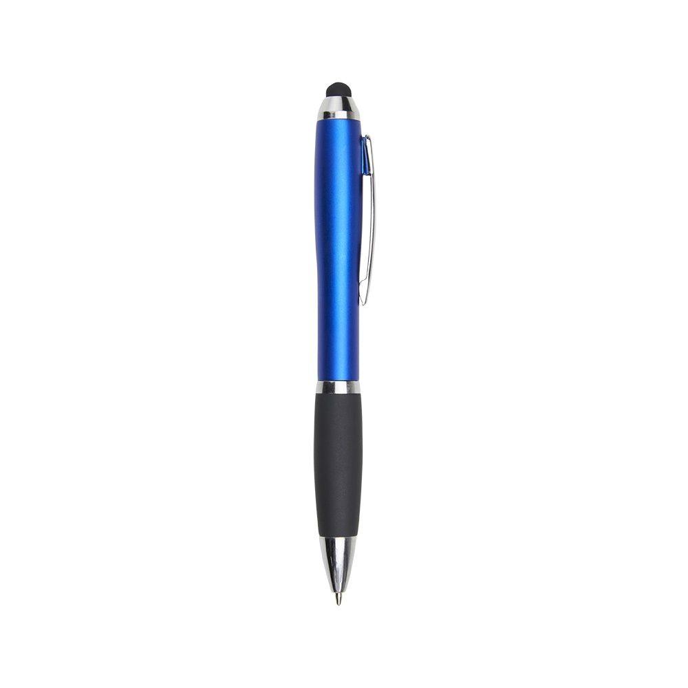 Caneta plástica touch CA1634 na cor Verde, brinde personalizado Sky Brindes