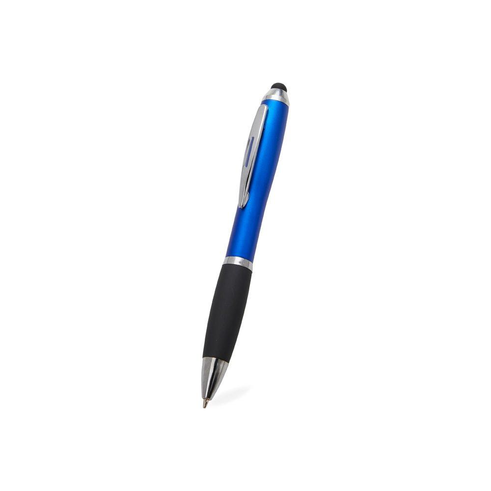 Caneta plástica touch CA1634 na cor Verde, brinde personalizado Sky Brindes