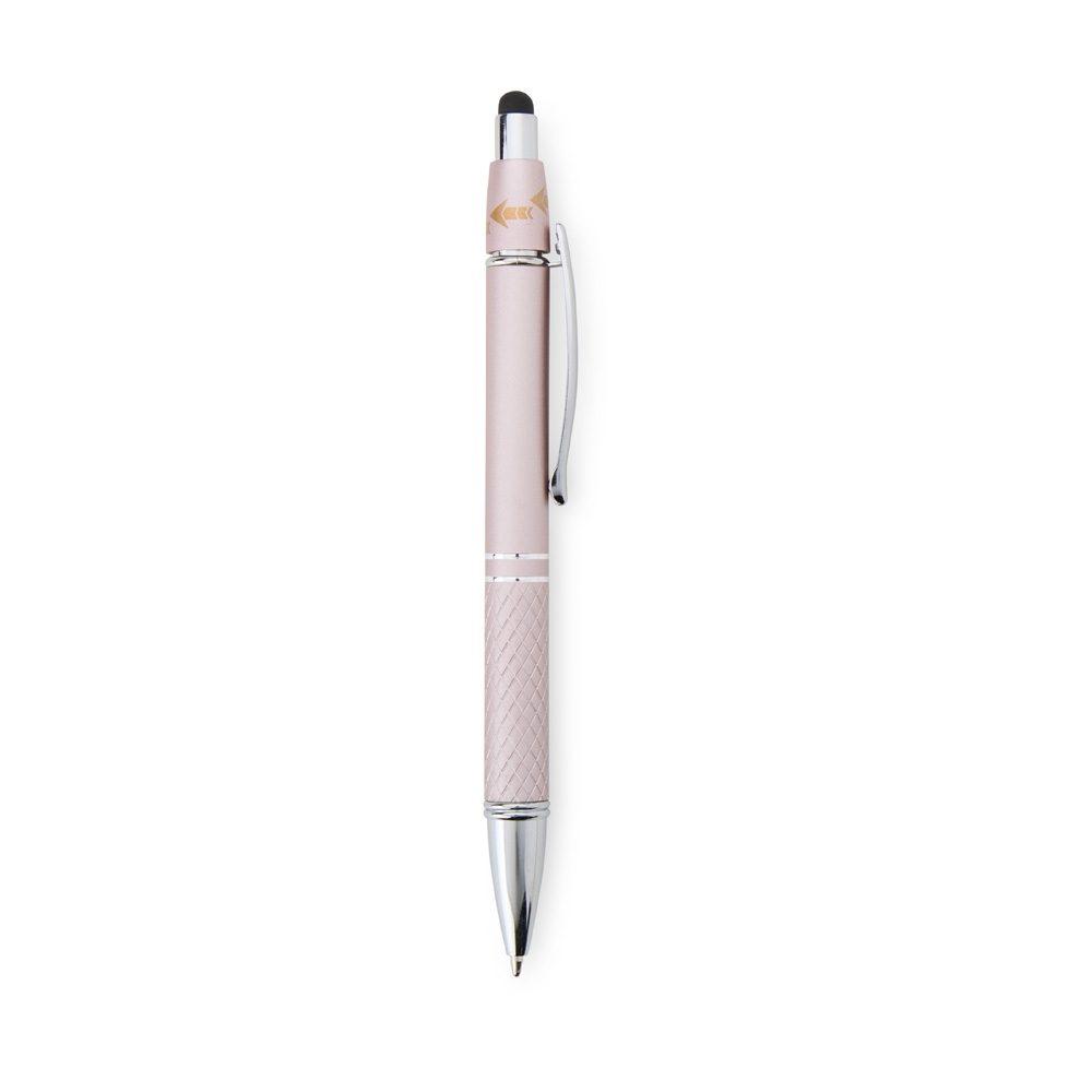 Caneta metal touch antiestresse CA1638 na cor Rosa, brinde personalizado Sky Brindes
