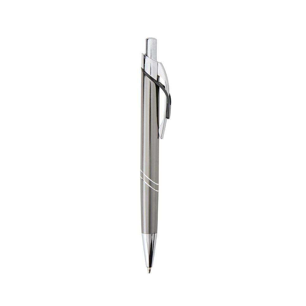 Caneta metal CA1639 na cor Chumbo, brinde personalizado Sky Brindes