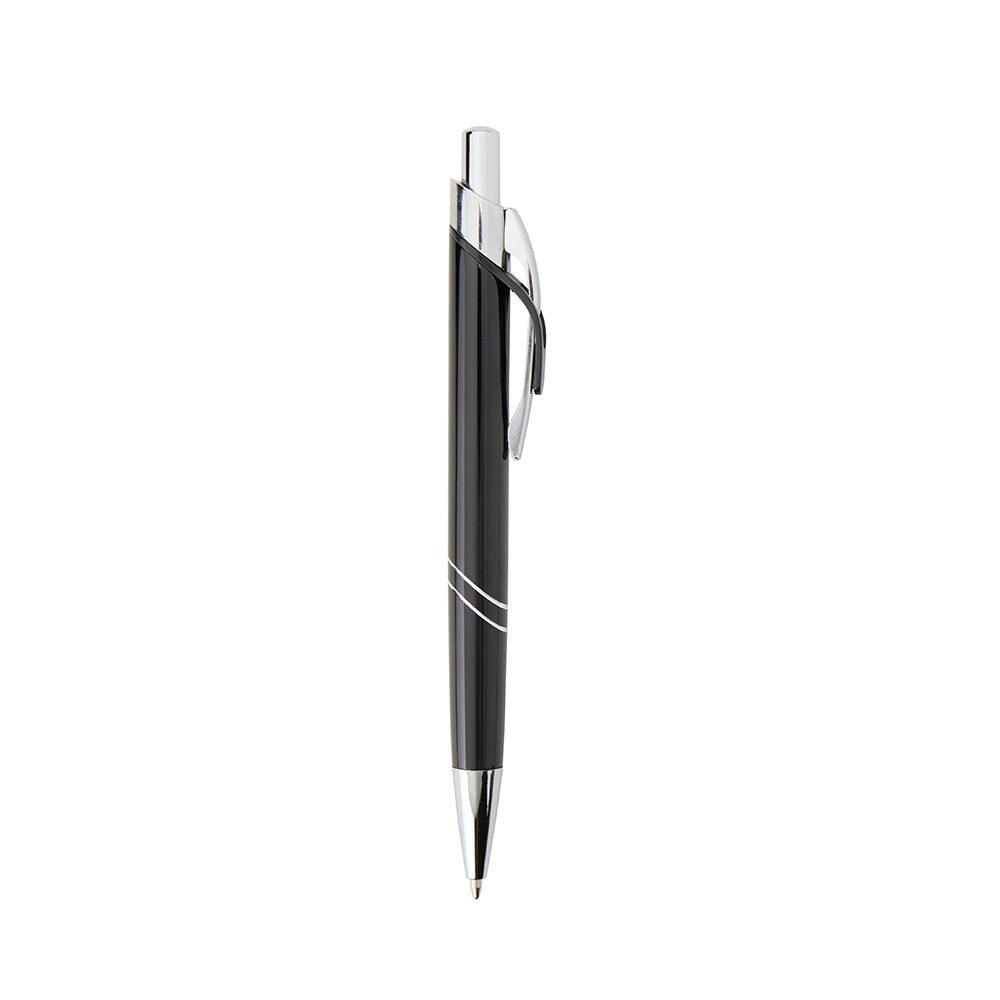 Caneta metal CA1639 na cor Preto, brinde personalizado Sky Brindes