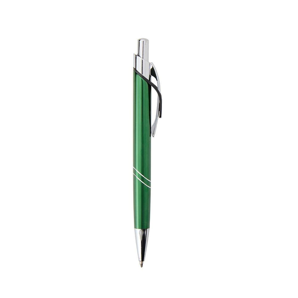 Caneta metal CA1639 na cor Verde, brinde personalizado Sky Brindes