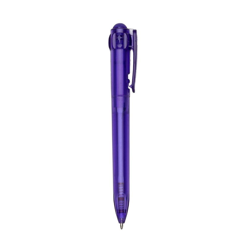Caneta plástica CA1651 na cor Roxo, brinde personalizado Sky Brindes