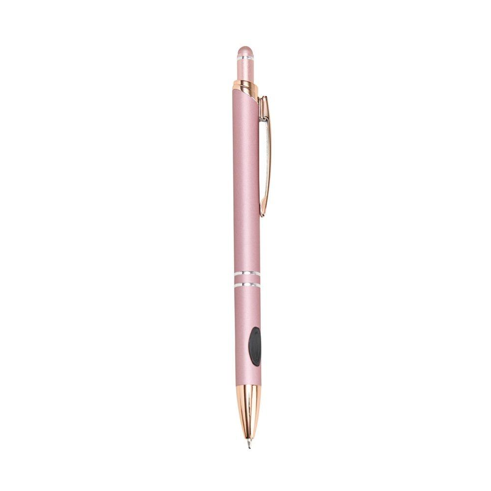 Caneta metal touch CA1653 na cor Rosa e cobre, brinde personalizado Sky Brindes