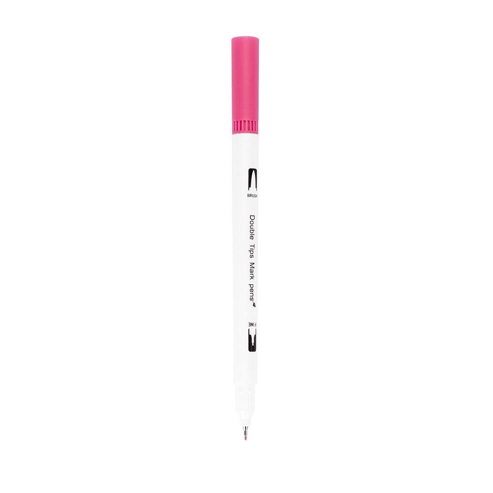 Kit canetinhas ponta dupla com 60 cores CA1656 na cor Colorido e colorido, brinde personalizado Sky Brindes