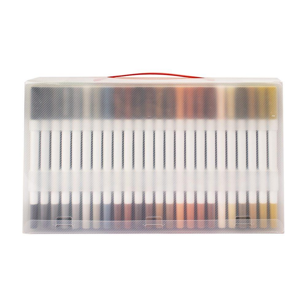 Kit canetinhas ponta dupla 120 cores CA1658 na cor Colorido e colorido, brinde personalizado Sky Brindes