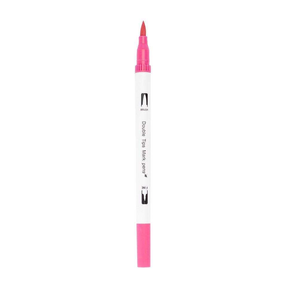 Kit canetinhas ponta dupla 120 cores CA1658 na cor Colorido e colorido, brinde personalizado Sky Brindes