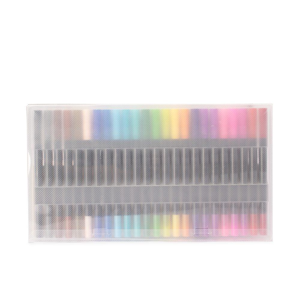 Kit canetinhas ponta dupla 24 cores CA1663 na cor Colorido e colorido, brinde personalizado Sky Brindes