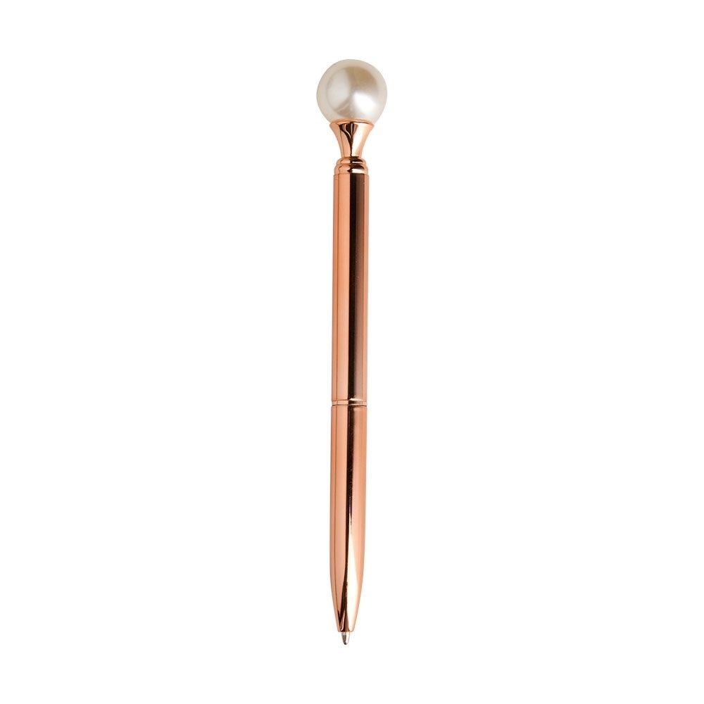Caneta metal pérola CA1673 na cor Bronze e bronze, brinde personalizado Sky Brindes