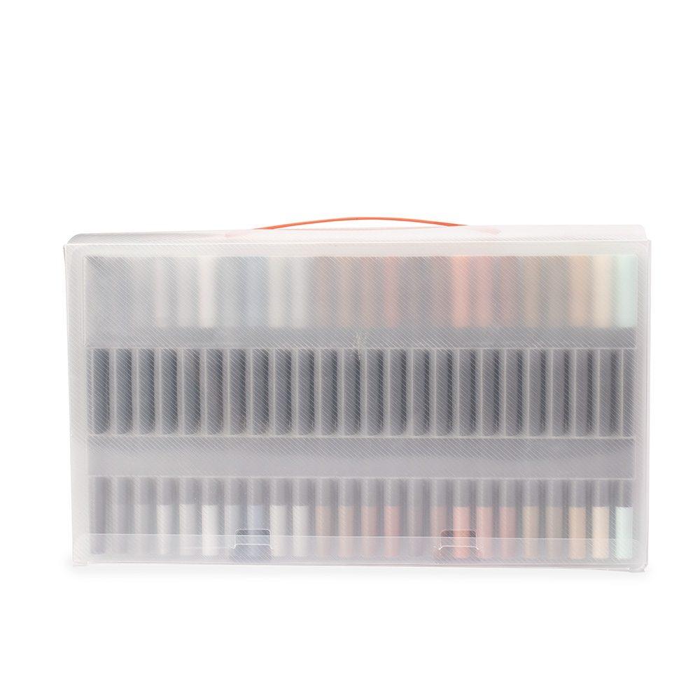 Kit canetinhas ponta dupla 144 cores CA1677 na cor Colorido e colorido, brinde personalizado Sky Brindes
