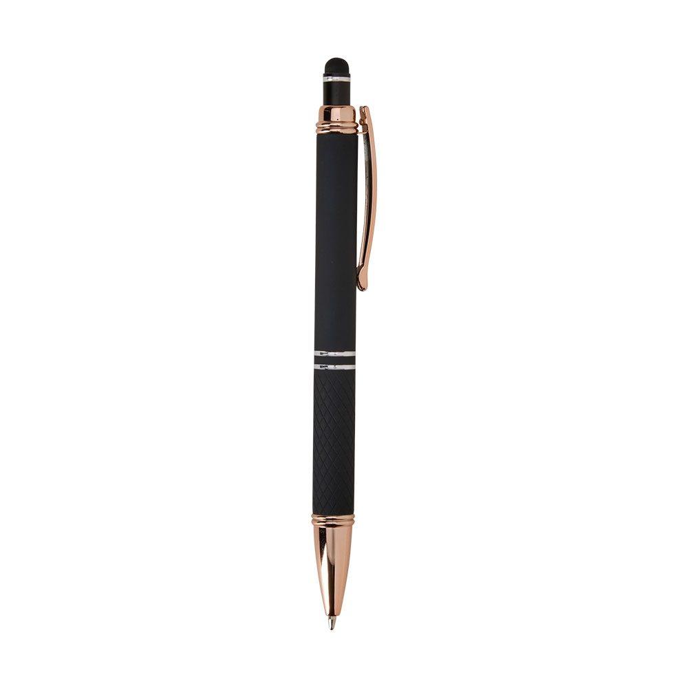 Caneta metal touch CA1690 na cor Verde e cobre, brinde personalizado Sky Brindes