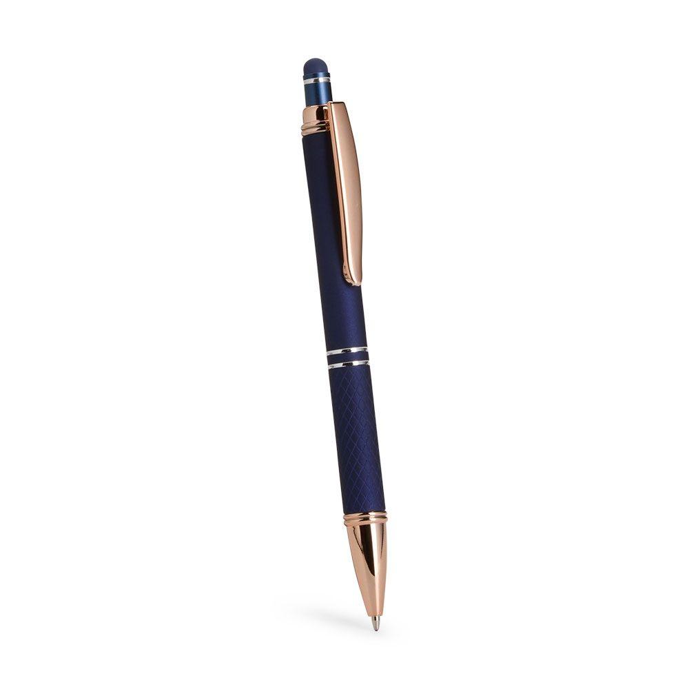 Caneta metal touch CA1690 na cor Verde e cobre, brinde personalizado Sky Brindes