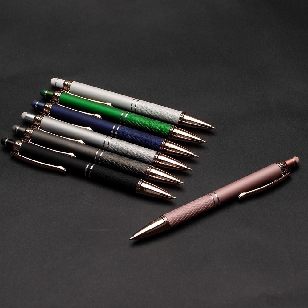 Caneta metal touch CA1690 na cor Verde e cobre, brinde personalizado Sky Brindes