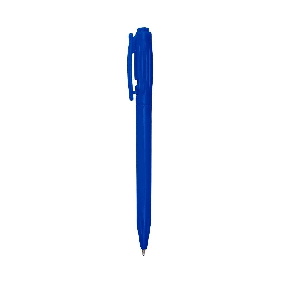 Caneta plástica CA1697 na cor Azul, brinde personalizado Sky Brindes