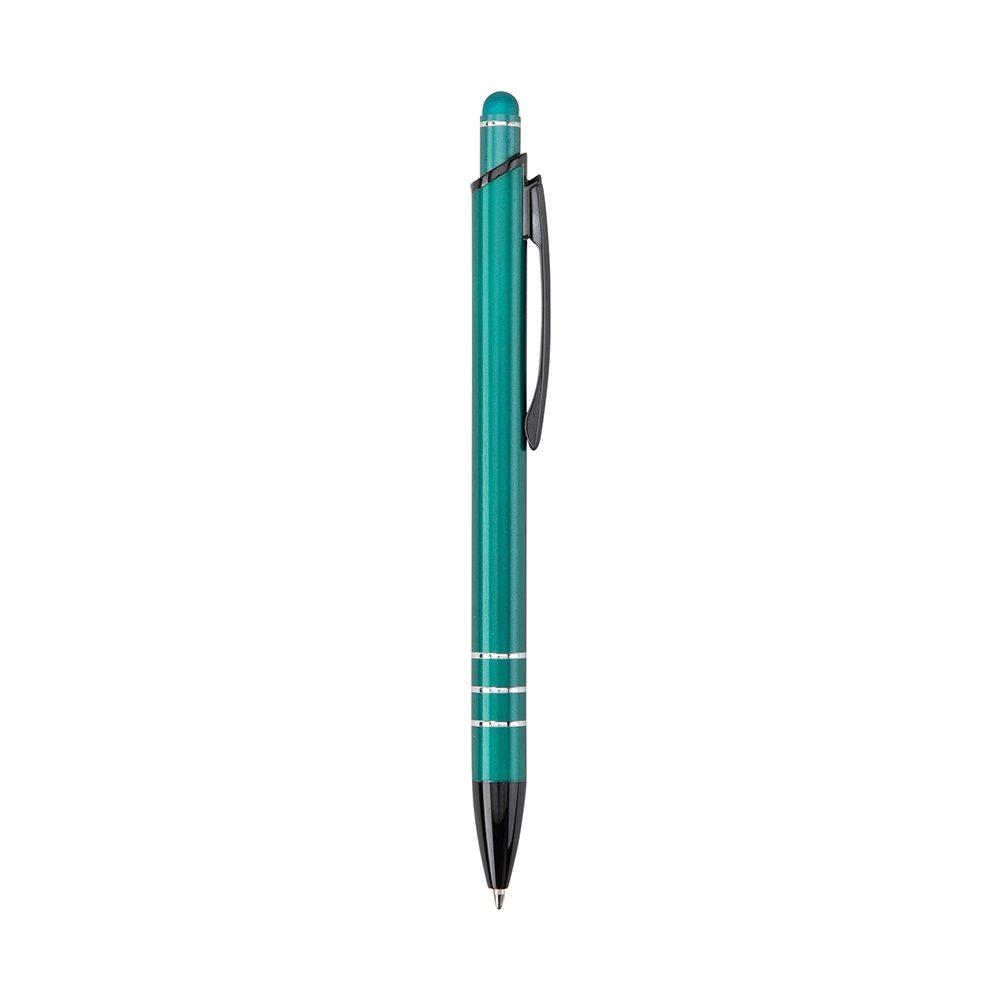 Caneta metal touch CA1702 na cor Vermelho e preto, brinde personalizado Sky Brindes