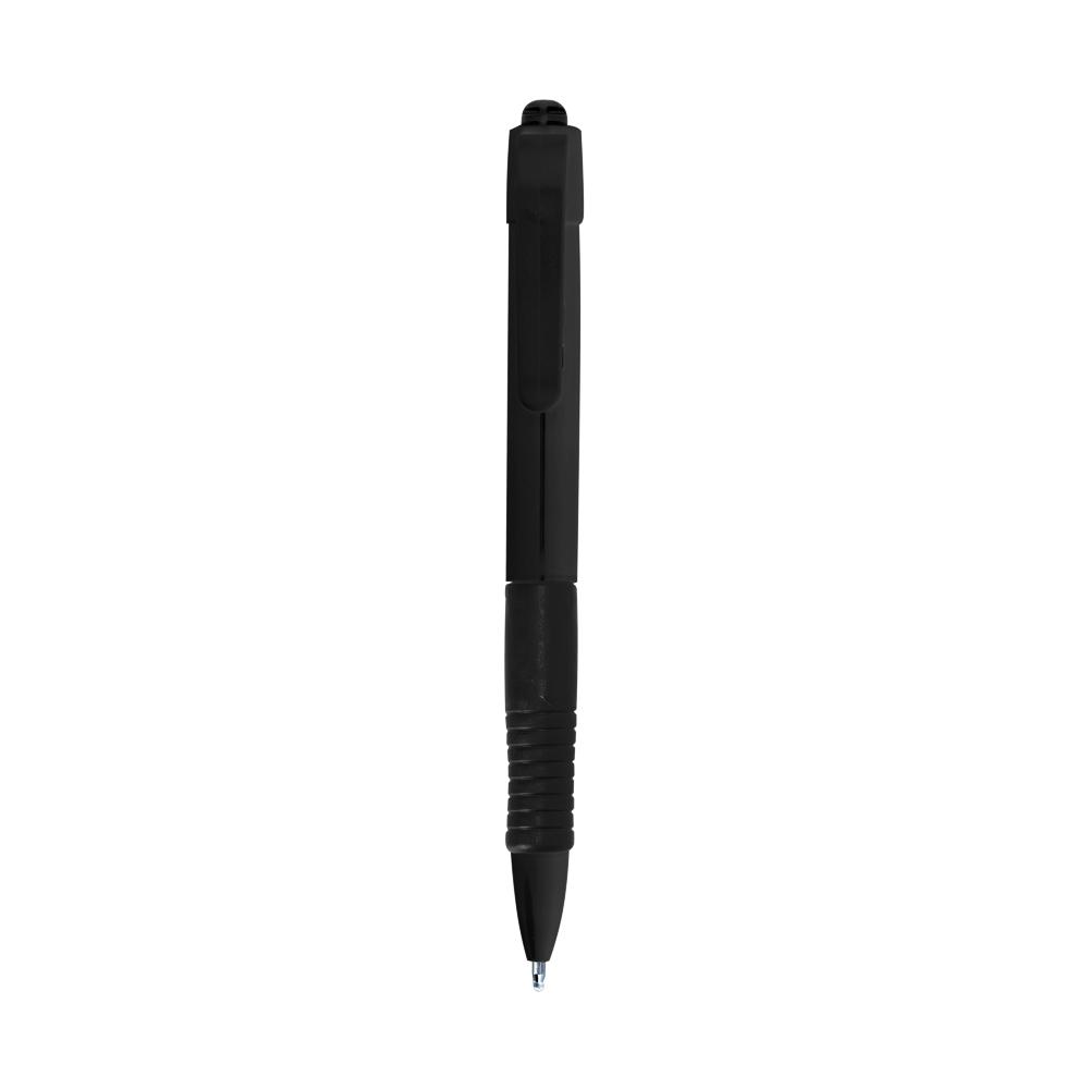 Caneta c carga preta CA1729 na cor Preto e preto, brinde personalizado Sky Brindes
