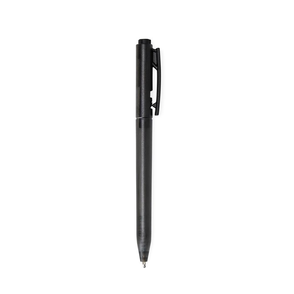 Caneta c carga preta CA1735 na cor Fumê, brinde personalizado Sky Brindes