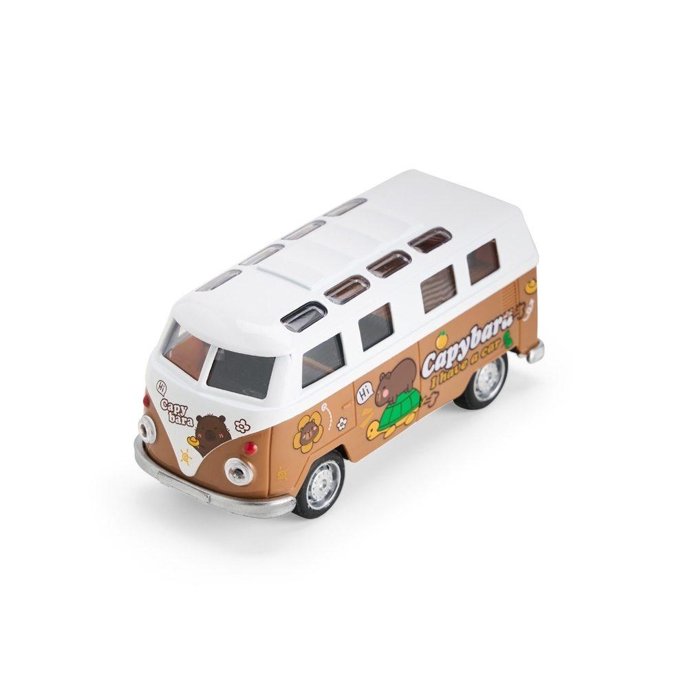 Carro miniatura DC0003 na cor Marrom e branco, brinde personalizado Sky Brindes