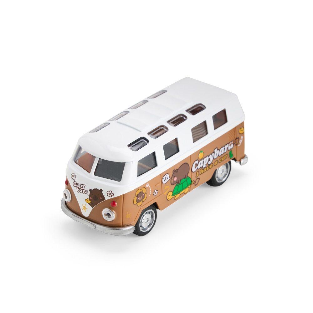 Carro miniatura DC0003 na cor Marrom e branco, brinde personalizado Sky Brindes
