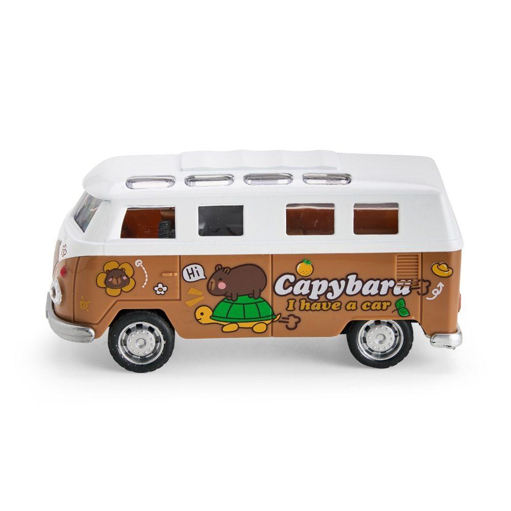 Carro miniatura DC0003 na cor Marrom e branco, brinde personalizado Sky Brindes