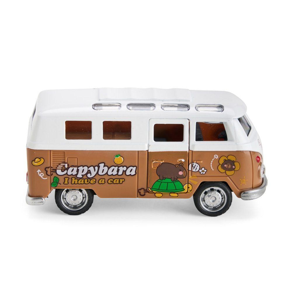 Carro miniatura DC0003 na cor Marrom e branco, brinde personalizado Sky Brindes