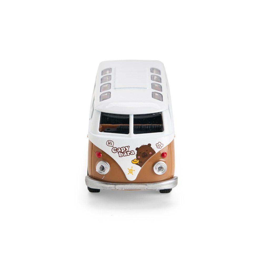 Carro miniatura DC0003 na cor Marrom e branco, brinde personalizado Sky Brindes