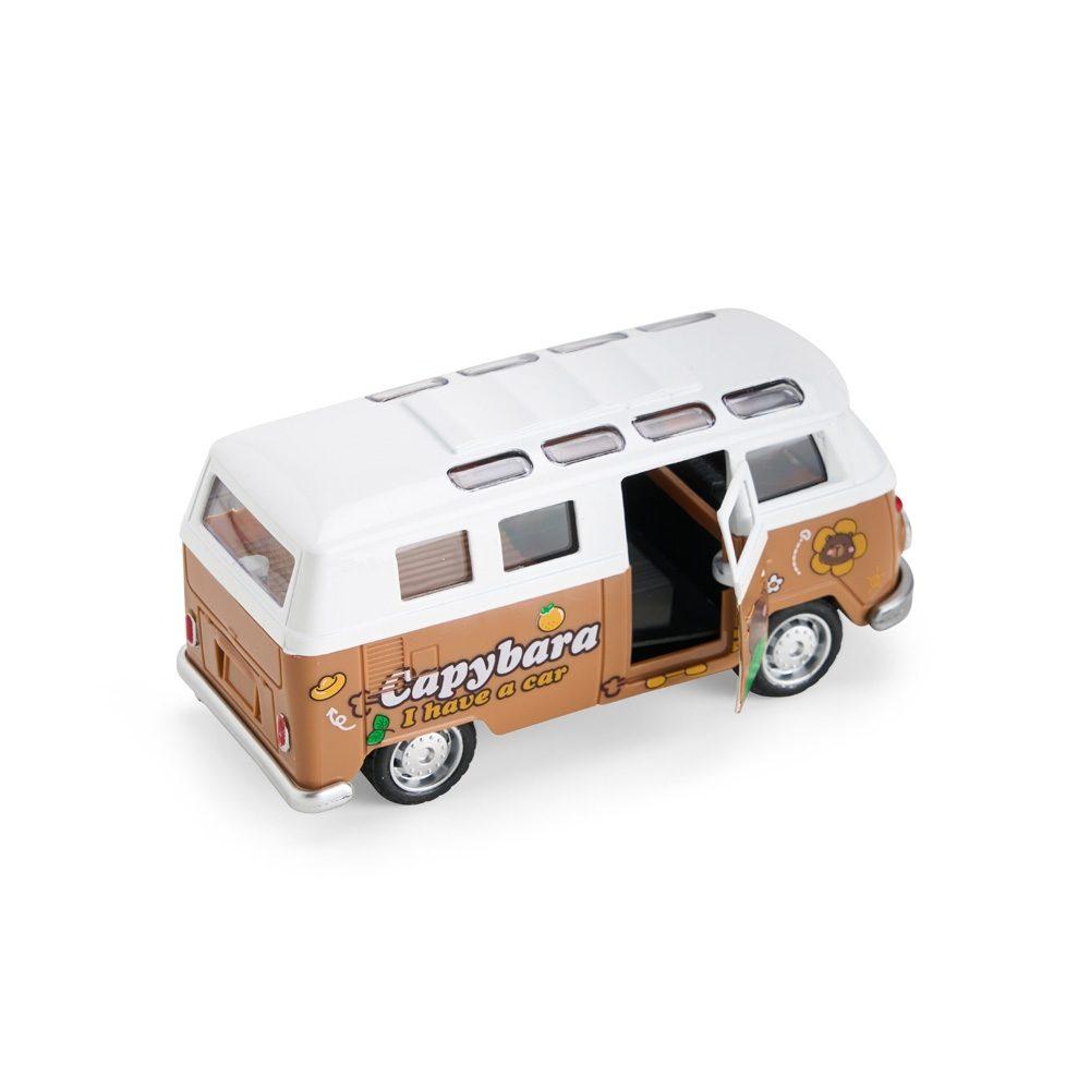 Carro miniatura DC0003 na cor Marrom e branco, brinde personalizado Sky Brindes