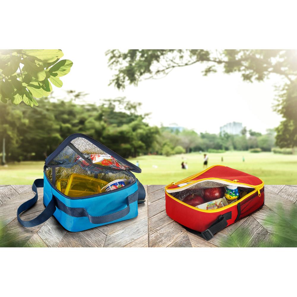 Bolsa Térmica DI1060 na cor Azul claro, brinde personalizado Sky Brindes
