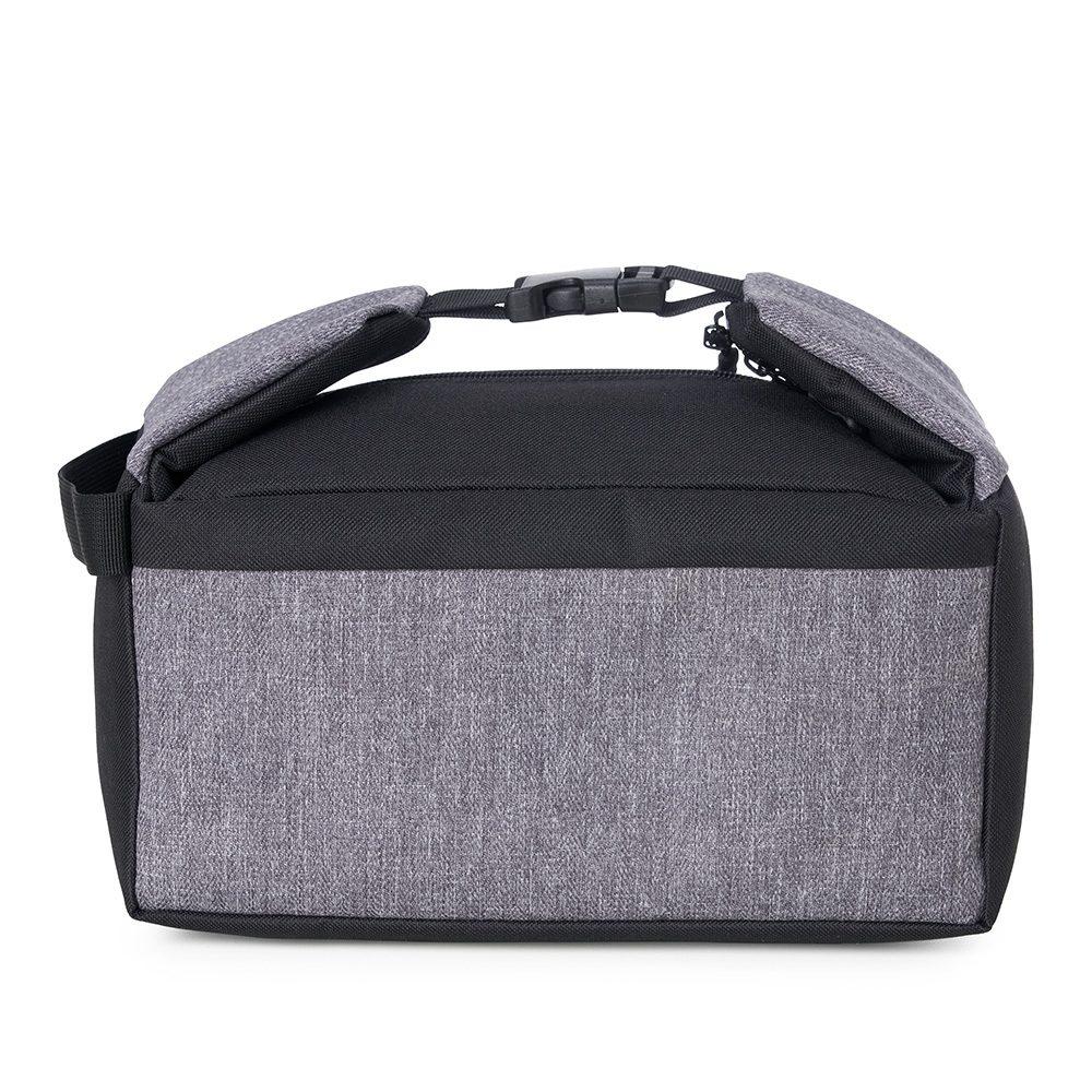 Bolsa Térmica 5,5 Litros DI1257 na cor Cinza, brinde personalizado Sky Brindes