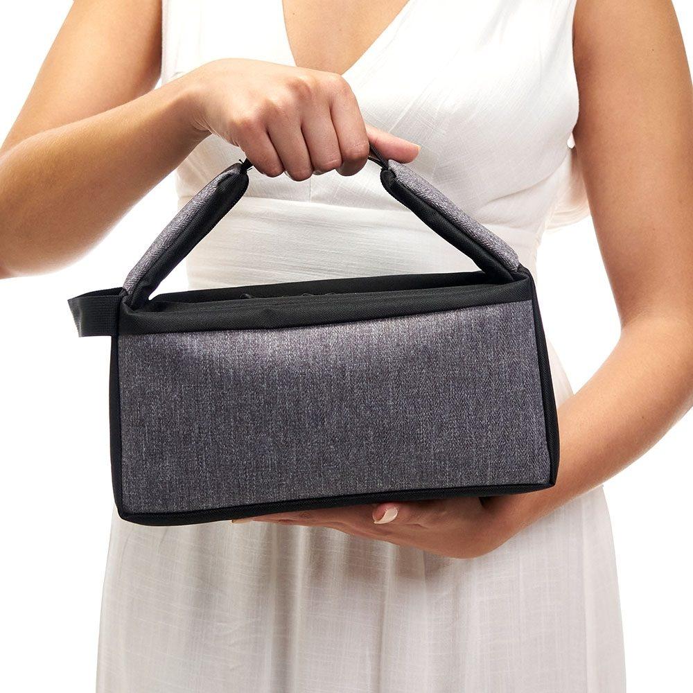 Bolsa Térmica 5,5 Litros DI1257 na cor Cinza, brinde personalizado Sky Brindes