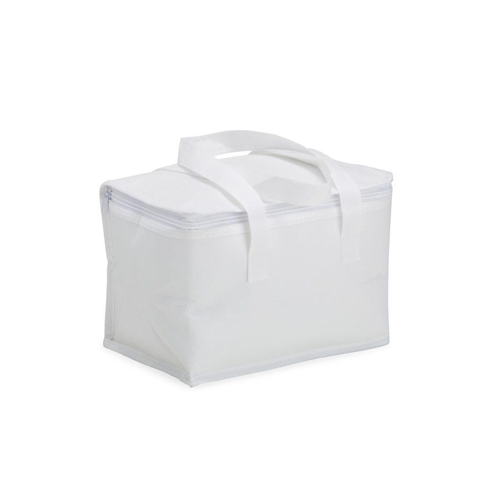 Bolsa Térmica 10 Litros DI1459 na cor Branco, brinde personalizado Sky Brindes