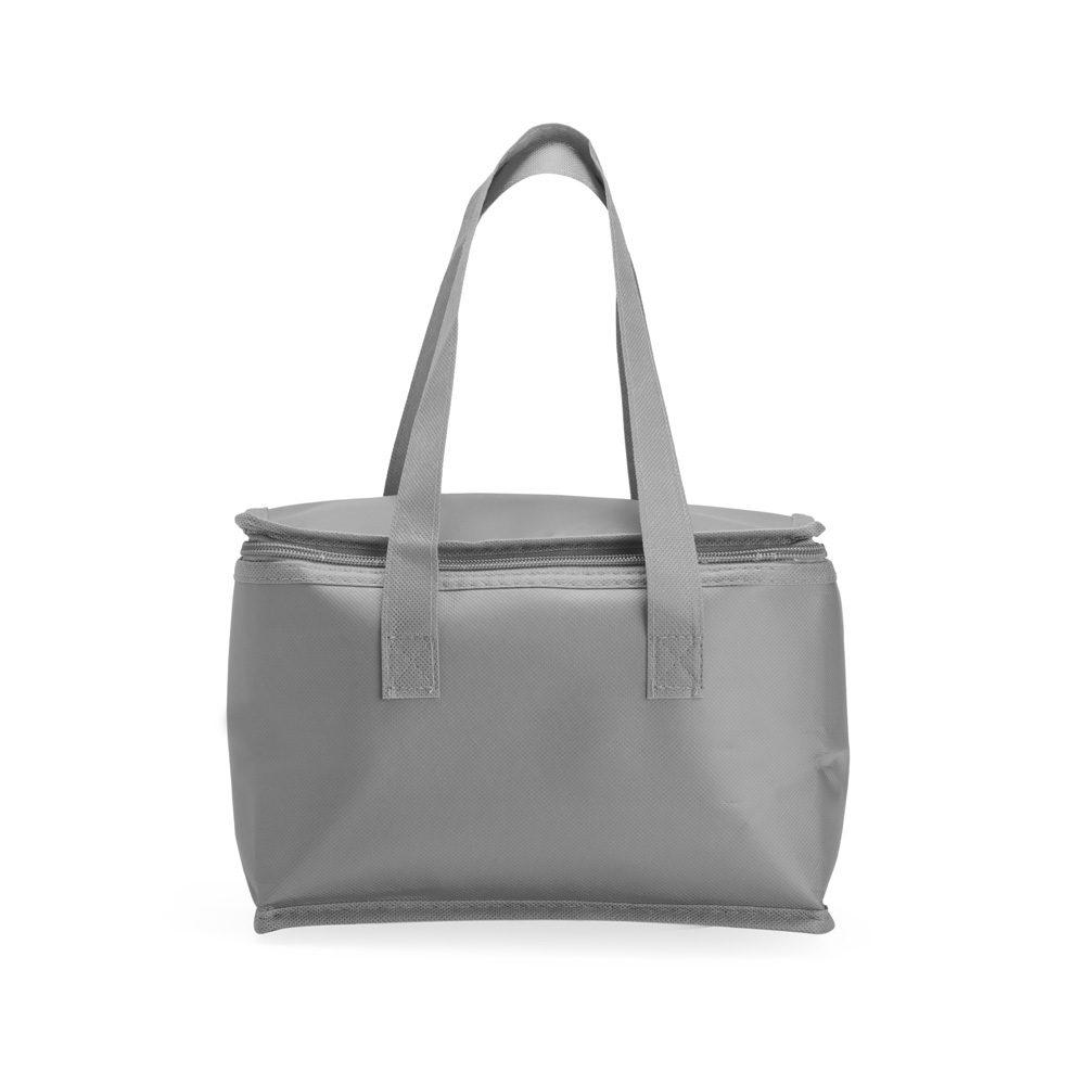 Bolsa Térmica 10 Litros DI1459 na cor Cinza, brinde personalizado Sky Brindes