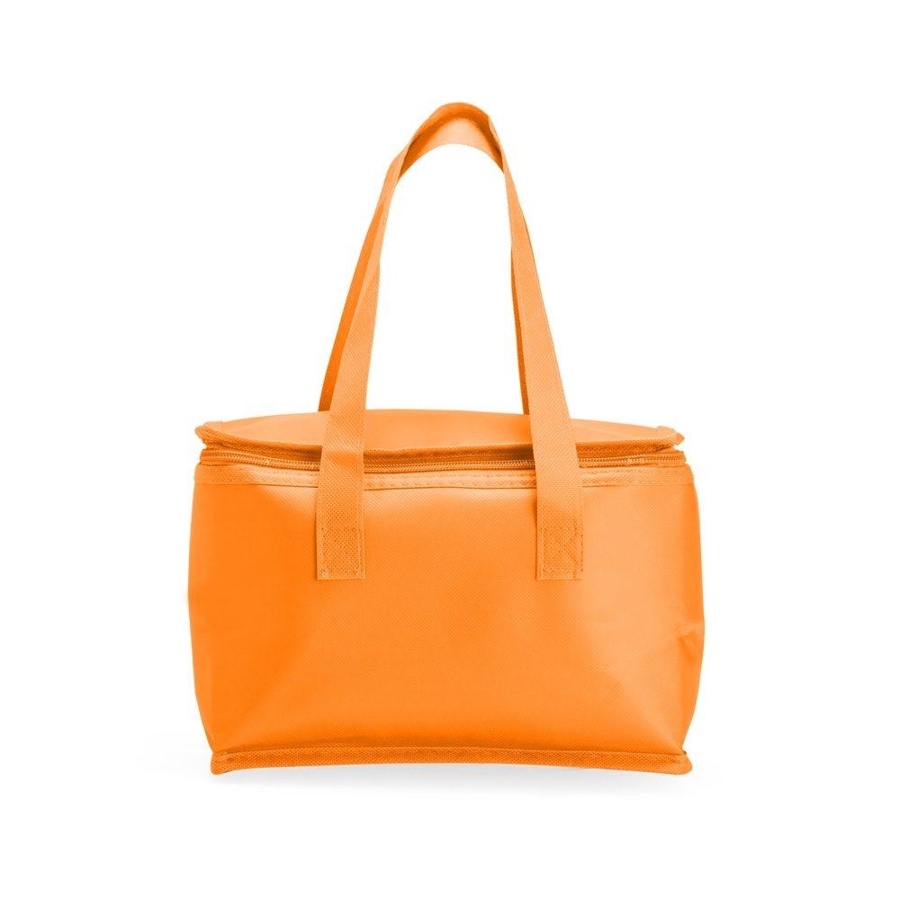 Bolsa Térmica 10 Litros DI1459 na cor Laranja, brinde personalizado Sky Brindes