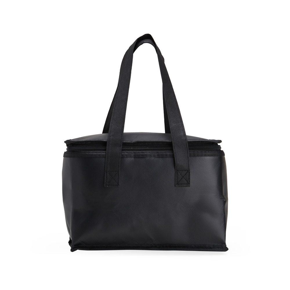 Bolsa Térmica 10 Litros DI1459 na cor Preto, brinde personalizado Sky Brindes