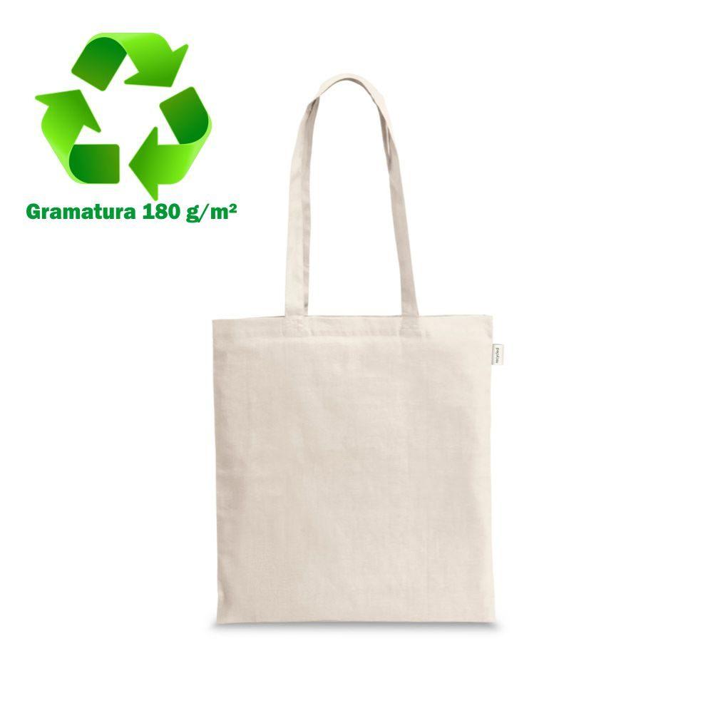 Sacola 100% algodão reciclado 180 gm² DI1504 na cor Único, brinde personalizado Sky Brindes