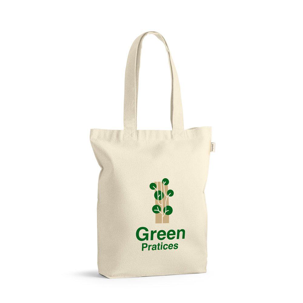 Sacola 100% algodão reciclado 220gm² DI1506 na cor Único, brinde personalizado Sky Brindes