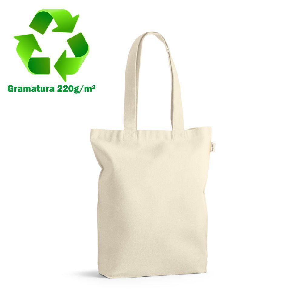 Sacola 100% algodão reciclado 220gm² DI1506 na cor Único, brinde personalizado Sky Brindes