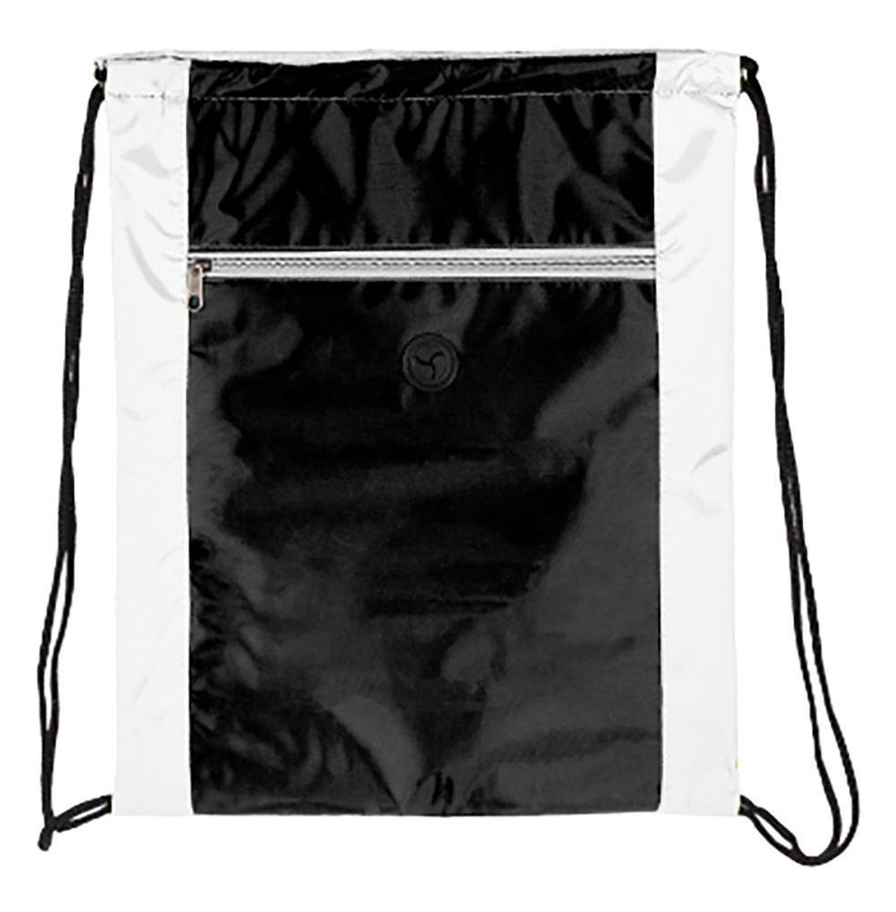 Sacochila em Nylon DI1512 na cor Branco, brinde personalizado Sky Brindes