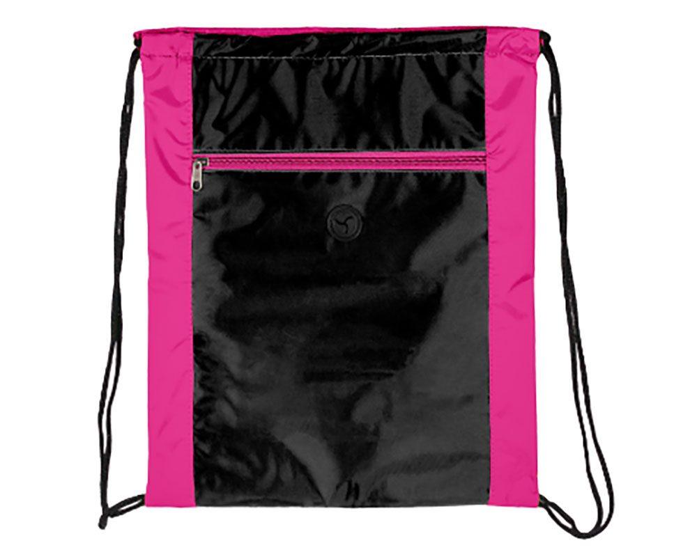 Sacochila em Nylon DI1512 na cor Pink, brinde personalizado Sky Brindes