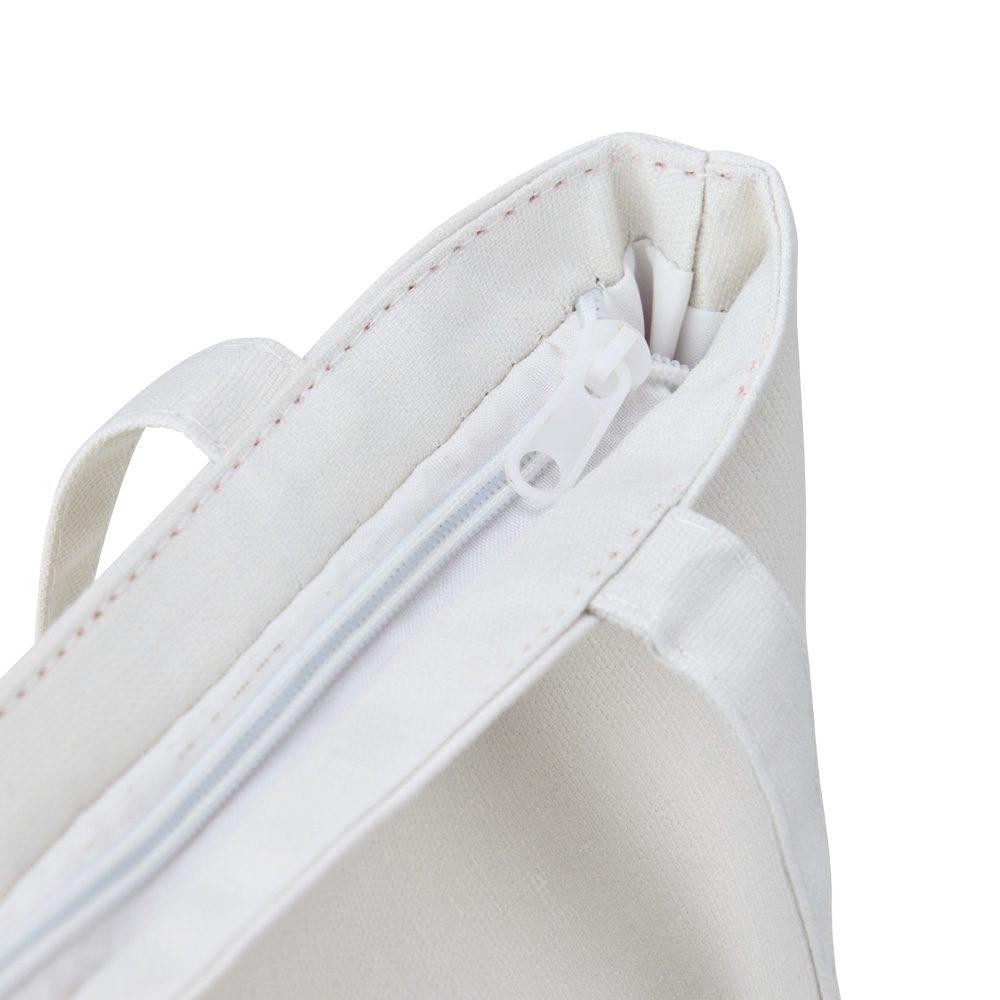 Sacola em Nylon DI1527 na cor Branco, brinde personalizado Sky Brindes