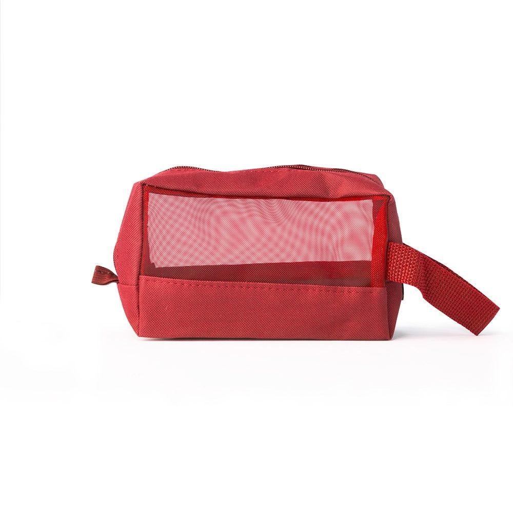 Necessaire DI1547 na cor Vermelho, brinde personalizado Sky Brindes