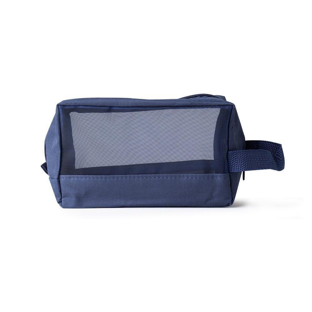 Necessaire DI1548 na cor Azul marinho, brinde personalizado Sky Brindes
