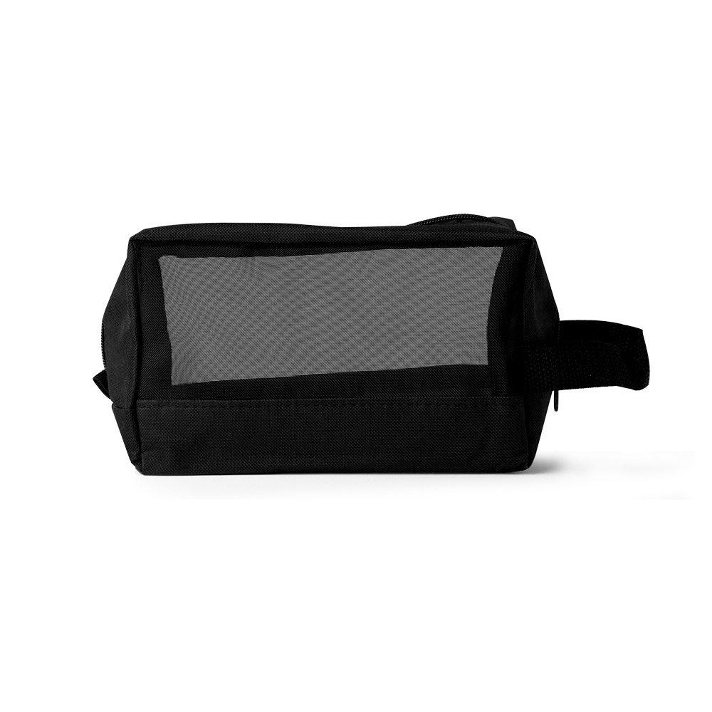 Necessaire DI1548 na cor Preto, brinde personalizado Sky Brindes