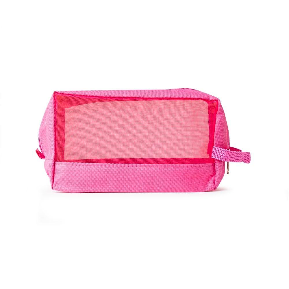 Necessaire DI1548 na cor Rosa, brinde personalizado Sky Brindes